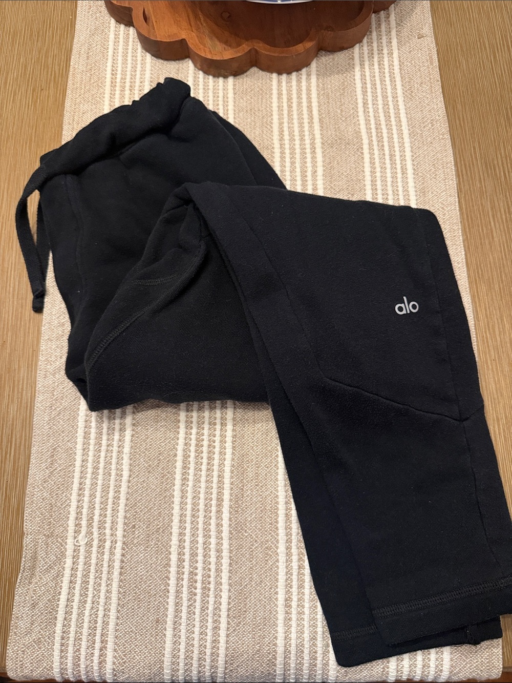 ALO Yoga Black Track Joggers